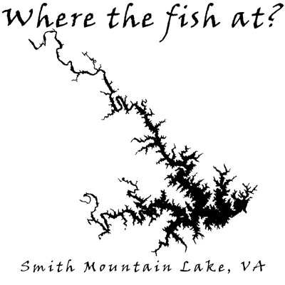 Smith Mountain lake fishing t shirt